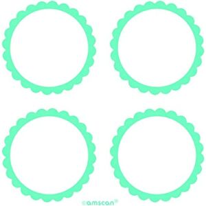 Amscan Candy Buffet Scalloped Labels (Pack of 20) in Duck Egg Blue Duck Egg Blue Amscan Candy Buffet Scalloped Labels (Pack of 20) in Duck Egg Blue Duck Egg Blue