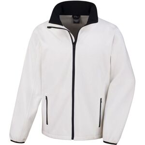 Result Core Men's Printable Soft Shell Jacket in White Size: Small White S Result Core Men's Printable Soft Shell Jacket in White Size: Small White S