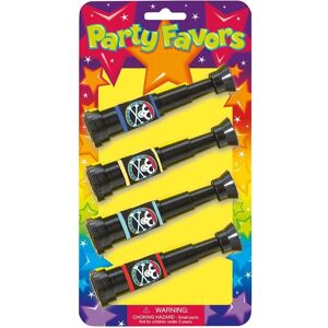 Amscan Pirate Telescope Party Favours (Pack of 4) in Black Black Amscan Pirate Telescope Party Favours (Pack of 4) in Black Black