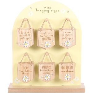 Something Different Daisy Hanging Sign (Pack of 24) in Yellow Yellow Something Different Daisy Hanging Sign (Pack of 24) in Yellow Yellow