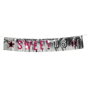Boland Sweet 16 Banner in Silver Silver Boland Sweet 16 Banner in Silver Silver
