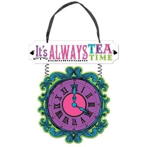 Amscan Clock Tea Party Hanging Sign in Bottle Green Bottle Green Amscan Clock Tea Party Hanging Sign in Bottle Green Bottle Green