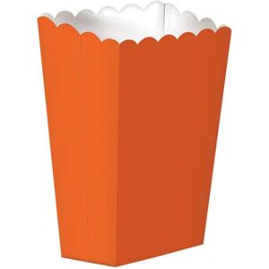 Amscan Scalloped Popcorn Holder in Orange Size: Small Orange S Amscan Scalloped Popcorn Holder in Orange Size: Small Orange S