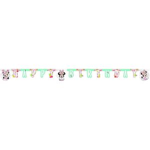 Disney Tropical Minnie Mouse Happy Birthday Banner Multicolor Disney Tropical Minnie Mouse Happy Birthday Banner Multicolor