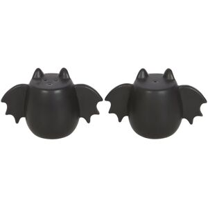 Something Different Dark Lair Bat Wings Salt & Pepper Shakers in Black Black Something Different Dark Lair Bat Wings Salt & Pepper Shakers in Black Black