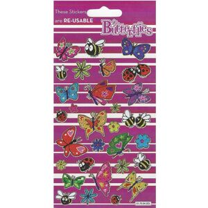 Paper Projects Reusable Butterflies Stickers Multicolor Paper Projects Reusable Butterflies Stickers Multicolor