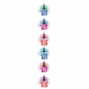 Amscan 18 Cascade Hanging Dration Multicolor Amscan 18 Cascade Hanging Dration Multicolor
