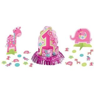 Amscan One Wild 1st Birthday Drating Kit in Pink Pink Amscan One Wild 1st Birthday Drating Kit in Pink Pink