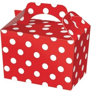 Generic Polka Dot Treat Box (Pack of 10) in Red Red Generic Polka Dot Treat Box (Pack of 10) in Red Red