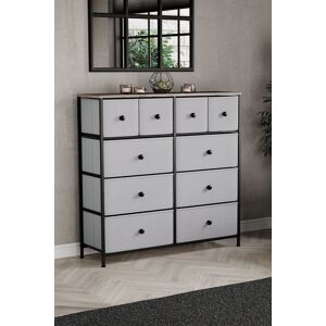 Home Discount Vida Designs Chorley 10 Drawer Chest Of Drawers UKFR Fabric Storage in Beige Beige Home Discount Vida Designs Chorley 10 Drawer Chest Of Drawers UKFR Fabric Storage in Beige Beige