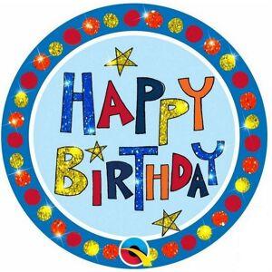 Rachel Ellen Glitter Happy Birthday Badge Multicolor Rachel Ellen Glitter Happy Birthday Badge Multicolor
