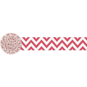 Amscan Crepe Chevron Streamer in Red Red Amscan Crepe Chevron Streamer in Red Red