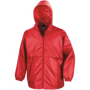 Result Core Men's Lined Lightweight Waterproof Jacket in Red Size: Medium Red M Result Core Men's Lined Lightweight Waterproof Jacket in Red Size: Medium Red M