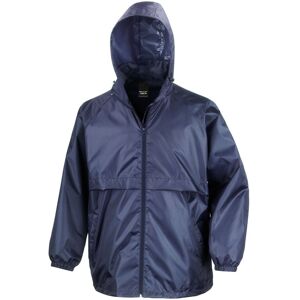 Result Core Men's Lined Lightweight Waterproof Jacket in Navy Size: Large Navy L Result Core Men's Lined Lightweight Waterproof Jacket in Navy Size: Large Navy L