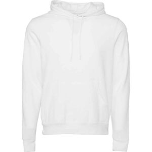 Bella + Canvas Men's Polycotton Pullover Hoodie in White Size: Medium White M Bella + Canvas Men's Polycotton Pullover Hoodie in White Size: Medium White M
