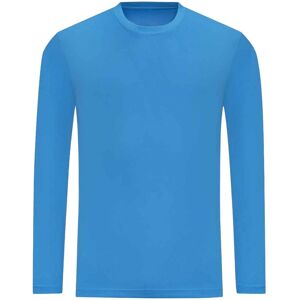 AWDis Men's Just Cool Long Sleeve Cool Sports Performance Plain T-Shirt in Blue Size: 2XL Blue 2XL AWDis Men's Just Cool Long Sleeve Cool Sports Performance Plain T-Shirt in Blue Size: 2XL Blue 2XL
