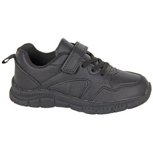 Route 21 Men's Touch Fastening Trainers in Black Size: 3 Black 3 Route 21 Men's Touch Fastening Trainers in Black Size: 3 Black 3