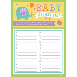 Amscan Alphabet Shower Game (Pack of 24) Multicolor Amscan Alphabet Shower Game (Pack of 24) Multicolor