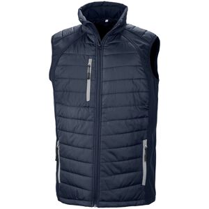 Result Men's Compass Softshell Padded Gilet in Dark Navy Size: Medium Dark Navy M Result Men's Compass Softshell Padded Gilet in Dark Navy Size: Medium Dark Navy M