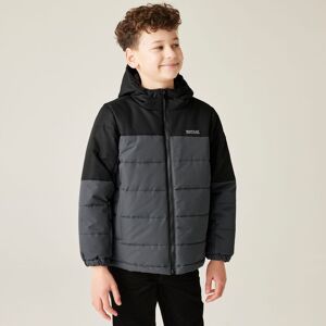 Regatta Lofthouse Durable Insulating Baffled Hooded Jacket in Jet Black Size: 4-5 Jet Black 4-5 Regatta Lofthouse Durable Insulating Baffled Hooded Jacket in Jet Black Size: 4-5 Jet Black 4-5