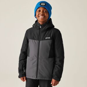 Regatta Beamz Hooded Waterproof Breathable Insulated Jacket in Black Size: 9-10 Years Black 9-10 Years Regatta Beamz Hooded Waterproof Breathable Insulated Jacket in Black Size: 9-10 Years Black 9-10 Years