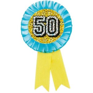 Boland Holographic 50th Birthday Badge in Yellow Yellow Boland Holographic 50th Birthday Badge in Yellow Yellow