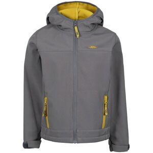 Trespass Kids Faster Soft Shell Jacket - Storm Grey/Sulphur Trespass Kids Faster Soft Shell Jacket - Storm Grey/Sulphur