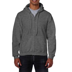 Gildan Heavy Blend Full Zip Full Zip Hoodie in Dark Grey Size: Small Dark Grey S Gildan Heavy Blend Full Zip Full Zip Hoodie in Dark Grey Size: Small Dark Grey S