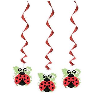 Unique Party Ladybird Hanging Dration (Pack of 3) in Dark Red Dark Red Unique Party Ladybird Hanging Dration (Pack of 3) in Dark Red Dark Red
