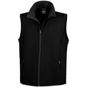 Result Men's Core Printable Soft Shell Bodywarmer in Black Size: 4XL Black 4XL Result Men's Core Printable Soft Shell Bodywarmer in Black Size: 4XL Black 4XL