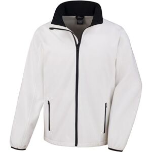 Result Core Men's Printable Soft Shell Jacket in White Size: Small White S Result Core Men's Printable Soft Shell Jacket in White Size: Small White S