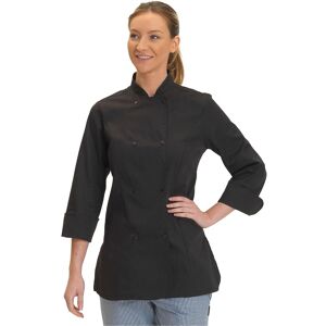 Dennys Women's Premium Long-Sleeved Chef Jacket in Black Size: XS Black XS Dennys Women's Premium Long-Sleeved Chef Jacket in Black Size: XS Black XS