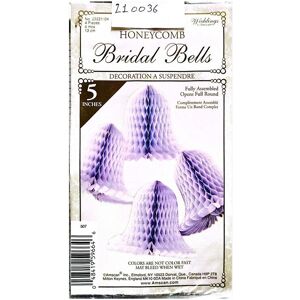 Amscan Honeycomb Bell Bridal Hanging Dration (Pack of 4) in Violet Violet Amscan Honeycomb Bell Bridal Hanging Dration (Pack of 4) in Violet Violet