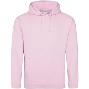AWDis Men's College Hoodie in Baby Pink Size: Large Baby Pink L AWDis Men's College Hoodie in Baby Pink Size: Large Baby Pink L