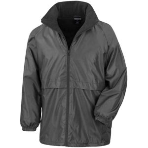 Result Core Men's Microfleece Lined Jacket in Black Size: Medium Black M Result Core Men's Microfleece Lined Jacket in Black Size: Medium Black M