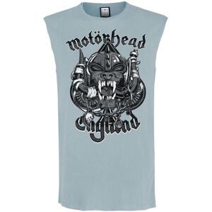 Amplified Men's Snaggletooth Crest Motorhead Tank Top in Pale Blue Size: Large Pale Blue L Amplified Men's Snaggletooth Crest Motorhead Tank Top in Pale Blue Size: Large Pale Blue L
