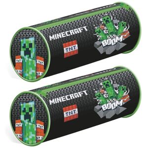 Minecraft Tnt Boom Barrel Pencil Case in Black Black One Size Minecraft Tnt Boom Barrel Pencil Case in Black Black One Size