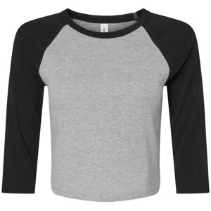 Bella + Canvas Women's Heather Raglan T-Shirt in Mid Grey Size: Medium Mid Grey M Bella + Canvas Women's Heather Raglan T-Shirt in Mid Grey Size: Medium Mid Grey M