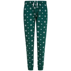 SF Minni Women's Snowflake Lounge Pants in Bottle Green Size: Small Bottle Green S SF Minni Women's Snowflake Lounge Pants in Bottle Green Size: Small Bottle Green S