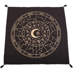 Something Different Astrology Wheel Altar Cloth in Black Black Something Different Astrology Wheel Altar Cloth in Black Black