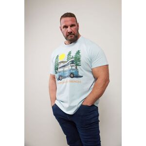 BadRhino Men's 'California Beach' Graphic T-Shirt in Light Blue Size: 7-8XL Light Blue 7-8XL BadRhino Men's 'California Beach' Graphic T-Shirt in Light Blue Size: 7-8XL Light Blue 7-8XL