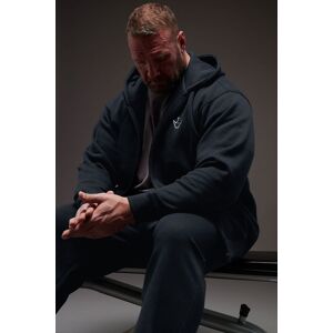 BadRhino Men's 'Rest Day' Zip Through Hoodie in Dark Navy Size: 4XL Dark Navy 4XL BadRhino Men's 'Rest Day' Zip Through Hoodie in Dark Navy Size: 4XL Dark Navy 4XL