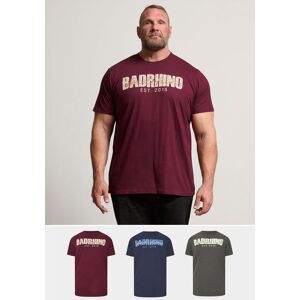 BadRhino Men's 3 Pack Scripted T-Shirts in Burgundy Size: 2XL Burgundy 2XL BadRhino Men's 3 Pack Scripted T-Shirts in Burgundy Size: 2XL Burgundy 2XL