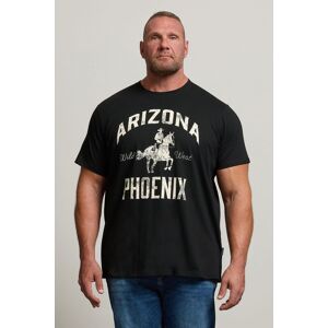 BadRhino Men's 'Arizona Phoenix' Graphic T-Shirt in Black Size: 5-6XL Black 5-6XL BadRhino Men's 'Arizona Phoenix' Graphic T-Shirt in Black Size: 5-6XL Black 5-6XL