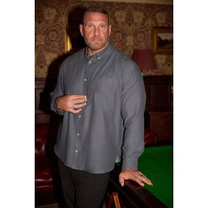 BadRhino Men's Long Sleeve Slub Shirt in Grey Size: 7-8XL Grey 7-8XL BadRhino Men's Long Sleeve Slub Shirt in Grey Size: 7-8XL Grey 7-8XL