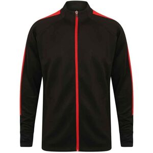 Finden & Hales Men's Knitted Tracksuit Top in Jet Black Size: 2XS Jet Black 2XS Finden & Hales Men's Knitted Tracksuit Top in Jet Black Size: 2XS Jet Black 2XS