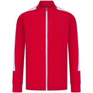 Finden & Hales Men's Knitted Tracksuit Top in Red Size: 2XS Red 2XS Finden & Hales Men's Knitted Tracksuit Top in Red Size: 2XS Red 2XS