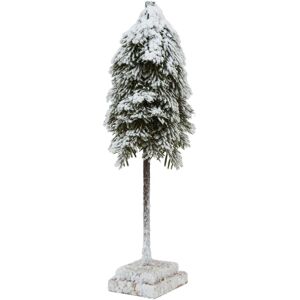 Hill Interiors Snowy Cedar Tree Wooden Block in Dark Brown Dark Brown Hill Interiors Snowy Cedar Tree Wooden Block in Dark Brown Dark Brown