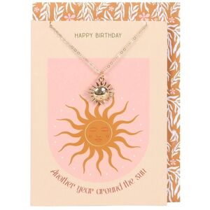 Something Different Sun Necklace & Card Set in Orange Orange Something Different Sun Necklace & Card Set in Orange Orange