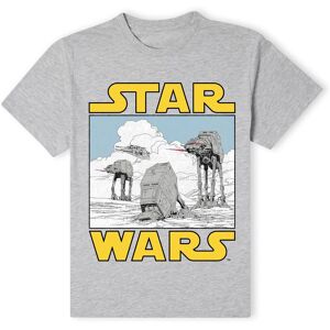 Star Wars Official AT AT Snow T-Shirt - Grey Size: Large Grey L Star Wars Official AT AT Snow T-Shirt - Grey Size: Large Grey L